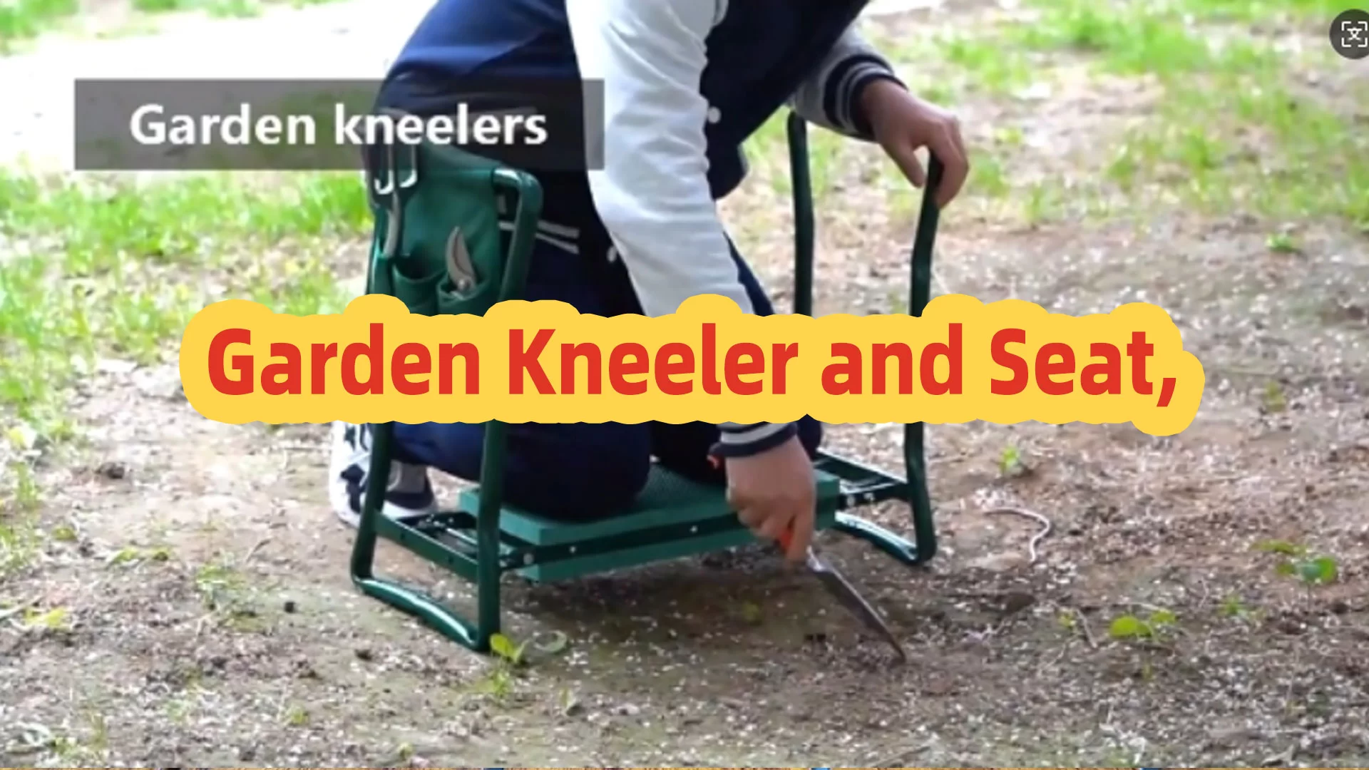 Κήπος Kneeler και κάθισμα, πτυσσόμενο σκαμνί κήπου για γονατισμό και κάθισμα για να αποφευχθεί η Kneeler